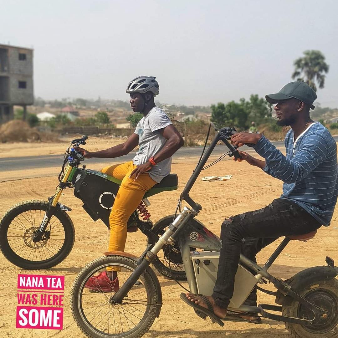 Lawrence Adjei on his innovative laptop battery powered bicycle 