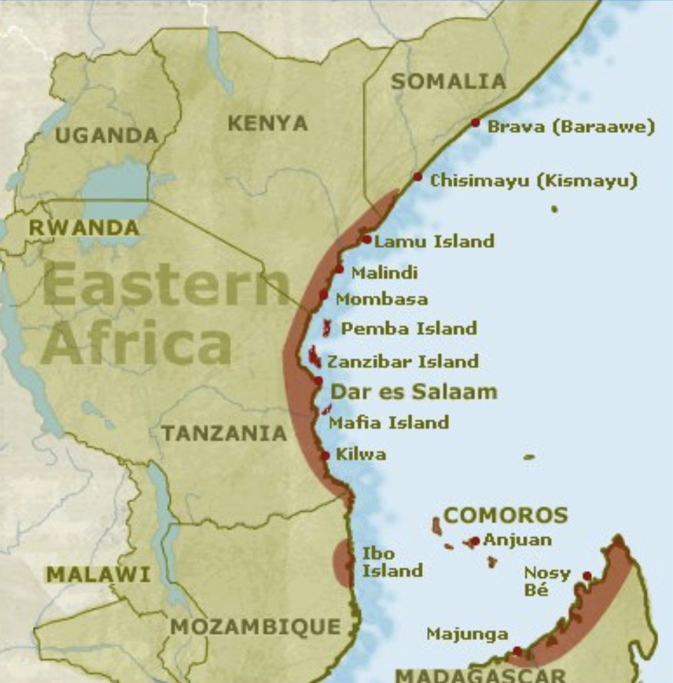 • SWAHILI COAST, East African trade center that controlled Asia & Africa trade 12 -15th CE - African Leaders Magazine 